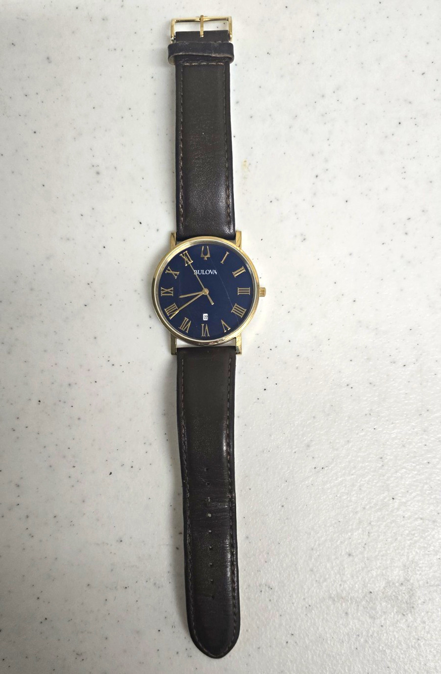 Bulova Men's Classic American Clipper Watch 97B177 - Blue Dial - WORKING